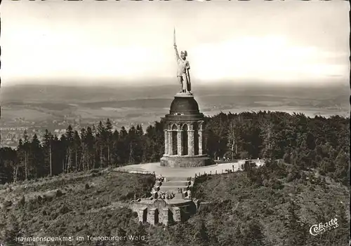 pw42098 Hermannsdenkmal Hermannsdenkmal Fliegeraufnahme Kategorie. Detmold Alte Ansichtskarten