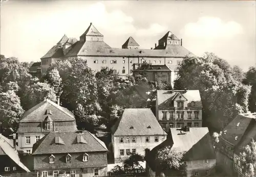Augustusburg Ortsansicht mit Burg Kat. Augustusburg