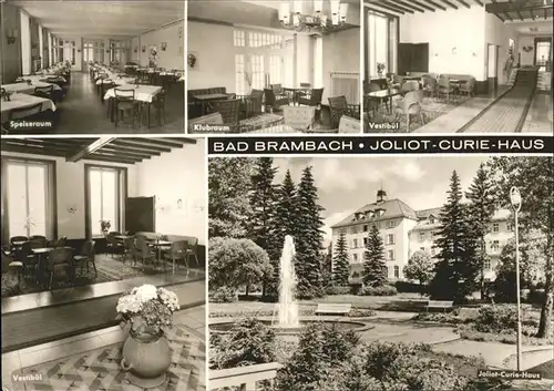 Bad Brambach Joliot Curie Haus Speiseraum Klubraum Vestibuel Kat. Bad Brambach