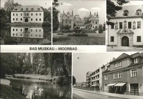 Bad Muskau Oberlausitz Schloss Schlossruine Park Kirchstrasse Kat. Bad Muskau