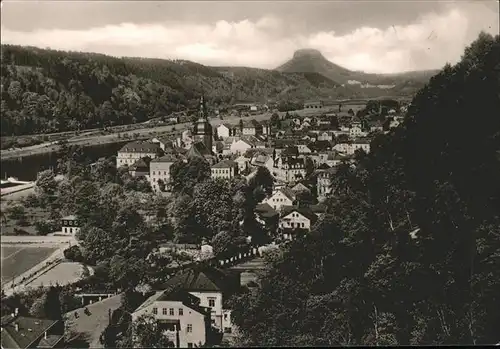 Bad Schandau mit Lilienstein Kat. Bad Schandau