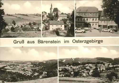 Baerenstein Altbezirk Dresden Panorama mit Teilansichten / Altenberg /Saechsische Schweiz-Osterzgebirge LKR