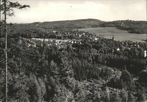 Berggiesshuebel Totalansicht mit Panoramahoehe Kat. Bad Gottleuba Berggiesshuebel