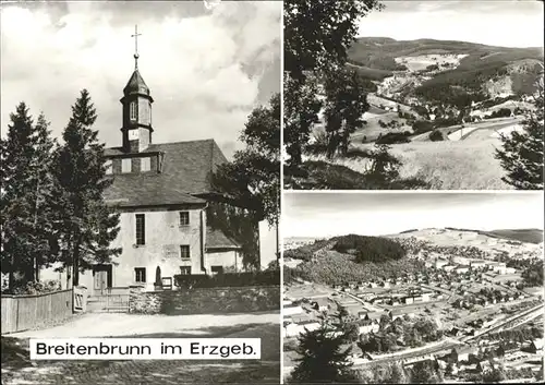 Breitenbrunn Erzgebirge Panorama Kirche Kat. Breitenbrunn Erzgebirge