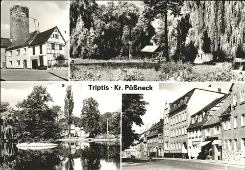 Triptis Schlossturm Park Schlossteich Ernst Thaelmann Str Kat. Triptis