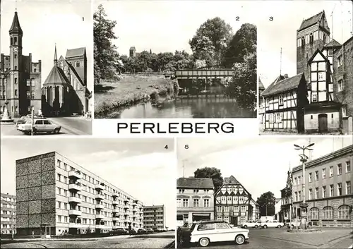Perleberg Rathaus An der Stepenitz Schulgang Heinrich Heine Str Schuhmarkt Kat. Perleberg