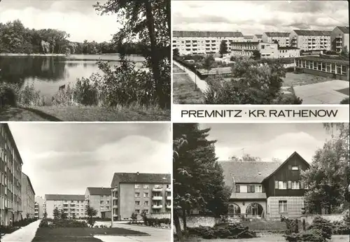 Premnitz Teich Orts und Teilansichten Kat. Premnitz