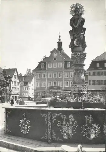 Schwaebisch Gmuend Marktbrunnen Kat. Schwaebisch Gmuend