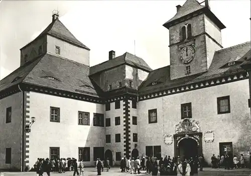 Augustusburg Schloss Innenhof Kat. Augustusburg