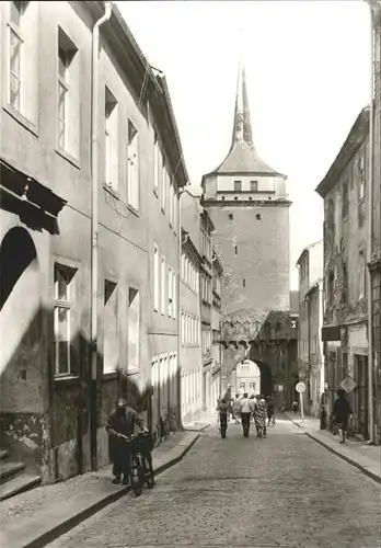 Bautzen Schuelerstrasse mit Schuelerturm Kat. Bautzen