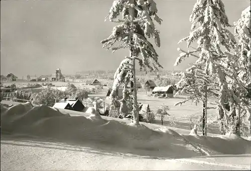 Zinnwald Georgenfeld Winterpanorama Kat. Altenberg