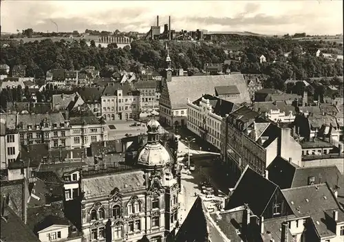 Zwickau Sachsen Blick vom Dom zum Hauptmarkt Kat. Zwickau
