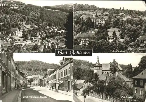 Bad Gottleuba Berggiesshuebel Gesamt Sanatorium Ernst Thaelmann Str Petrikirche Kat. Bad Gottleuba Berggiesshuebel