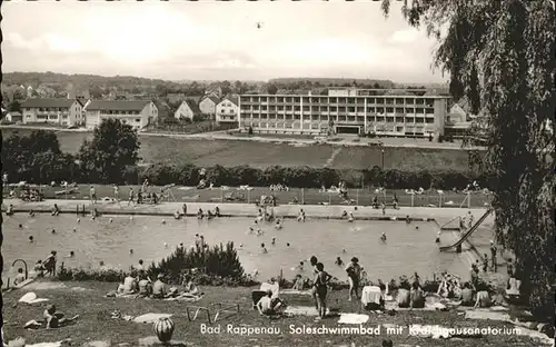 Bad Rappenau Soleschwimmbad mit Kraichgausanatorium Kurort Kat. Bad Rappenau