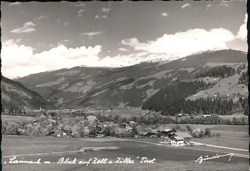 Hippach Laimach mit Blick auf Zell am Ziller Kat. Hippach