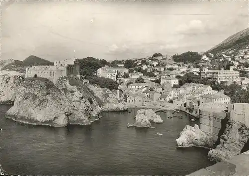Dubrovnik Ragusa Bucht Festung Lovrijenac Kat. Dubrovnik