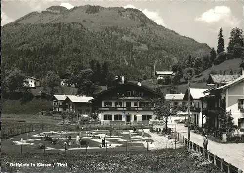 Koessen Tirol Minigolfplatz Kat. Koessen