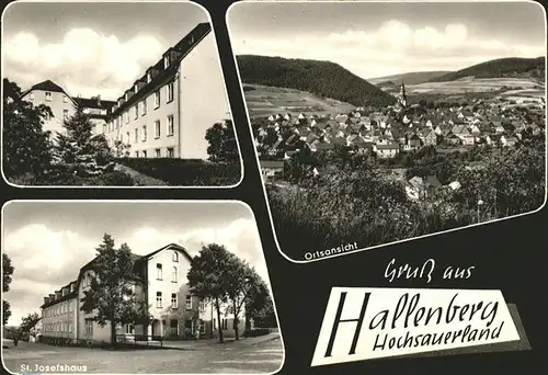 Hallenberg Gesamtansicht St. Josefshaus Kat. Hallenberg