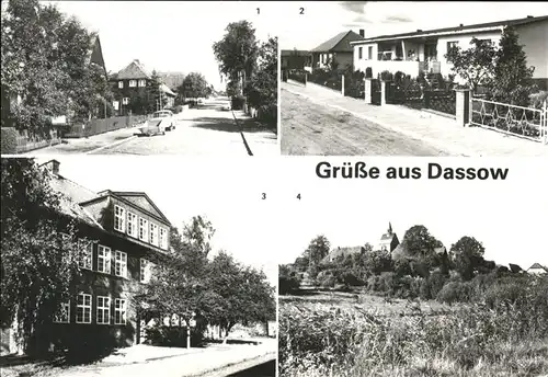 Dassow Ernst Thaelmann Strasse Eigenheime Polytechnische Oberschule Kirche Kat. Dassow