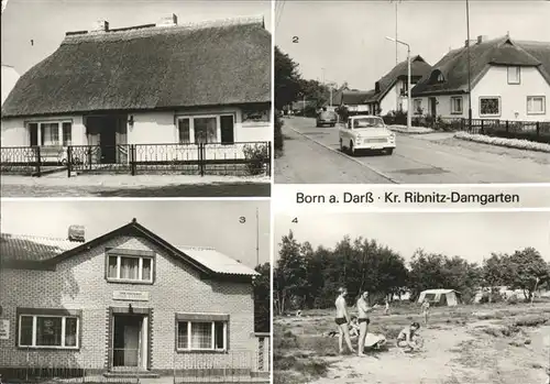 Born Darss Speisegaststaette "Tourist" Siedlung FDGB Gaststaette "Zur Linde" Zeltplatz am Bodden Camping Kat. Born Darss