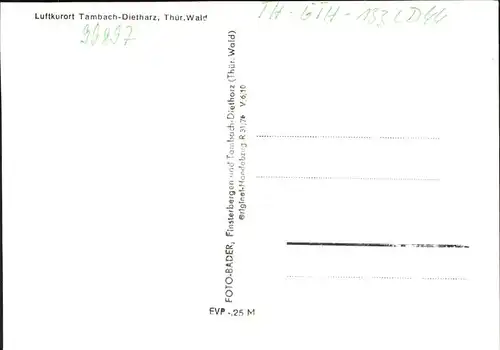 Tambach Dietharz Fernsichten Luftkurort Thueringer Wald Kat. Tambach Dietharz