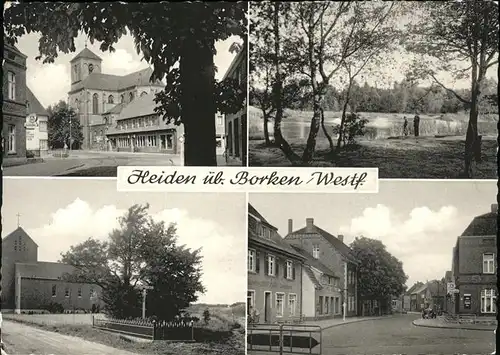 Heiden AR Kirche Teich Strassenpartie Kreuz / Heiden /Bz. Vorderland