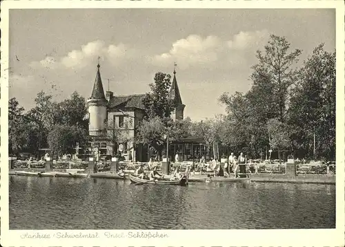 Amern Restaurant Insel Schloesschen im Hariksee Kat. Schwalmtal