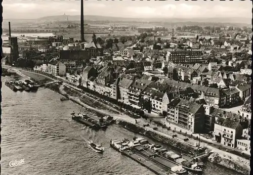 Emmerich Rhein Am Rheinufer Kahn Binnenschifffahrt Industrie / Emmerich am Rhein /Kleve LKR