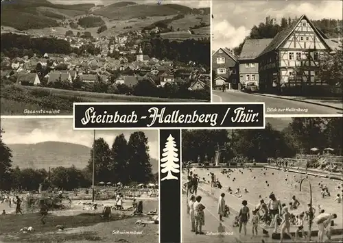 Steinbach Hallenberg Gesamtansicht Schwimmbad Hallenburg Kat. Steinbach Hallenberg