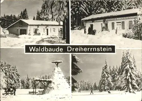 Schmiedefeld Rennsteig Waldbaude Dreiherrnstein Kat. Schmiedefeld Rennsteig