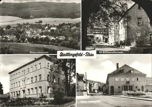 Stadtlengsfeld Gesamtansicht SV Diaetsanatorium Oberschule Felda Lichspiele Kat. Stadtlengsfeld
