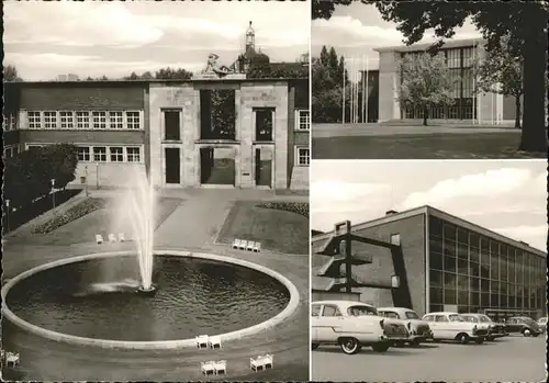 Duesseldorf Ehrenhof Fontaene und Ausstellungshallen Kat. Duesseldorf