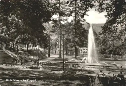 Thale Harz Kurpark Fontaene Kat. Thale