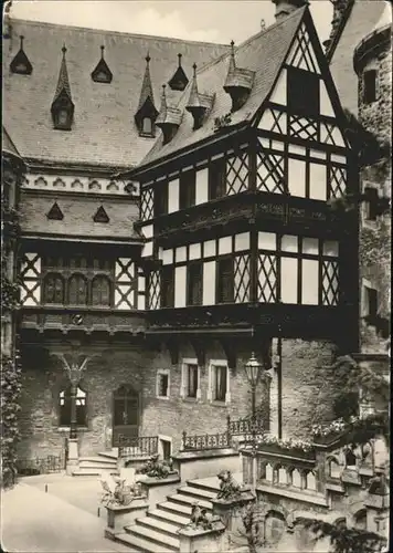 Wernigerode Harz Feudalmuseum Schloss Innenhof Kat. Wernigerode