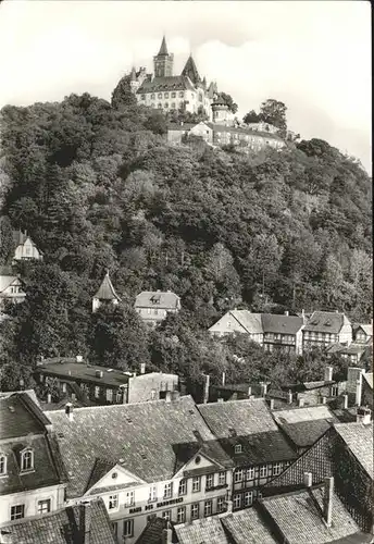 Wernigerode Harz Blick zum Schloss Feudalmuseum Kat. Wernigerode