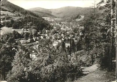 Sitzendorf Thueringen Gesamtansicht Kat. Sitzendorf Schwarzatal