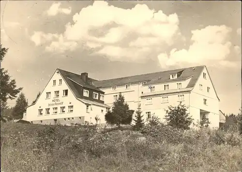 Schmiedefeld Rennsteig Hotel Schoene Aussicht Luftkurort Kat. Schmiedefeld Rennsteig