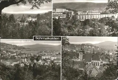 Schmalkalden Schloss Wilhelmsburg Teilansichten Kirche Kat. Schmalkalden