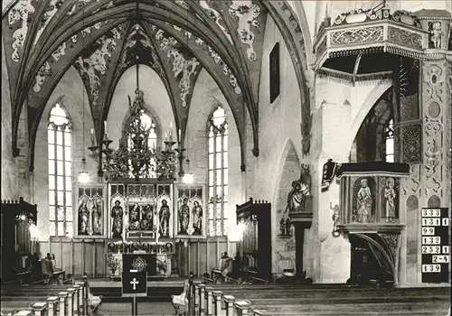 Eisleben Andreaskirche Inneres Altar Kanzel Lutherstadt Kat. Eisleben