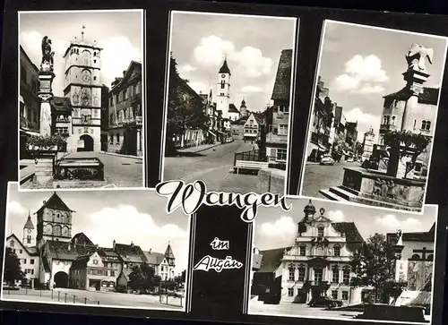 Wangen Allgaeu Ravensburger Tor Kirche Brunnen Rathaus Kat. Wangen im Allgaeu