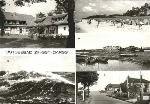 Zingst Ostseebad Kinderferienheim Zingsthof Wellen Strand Volleyball Meiningenbruecke Rat der Gemeinde Kurhaus Ostseebad / Zingst Darss /Nordvorpommern LKR