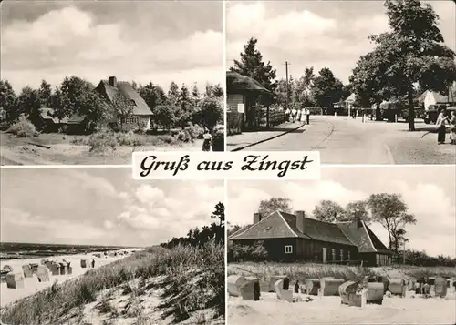 Zingst Ostseebad Strassenpartie Ferienhaus Strand Ostseebad / Zingst Darss /Nordvorpommern LKR