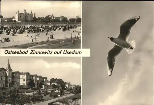 Zinnowitz Ostseebad Usedom Badestrand Hotel Strandpromenade Seemoeve Kat. Zinnowitz