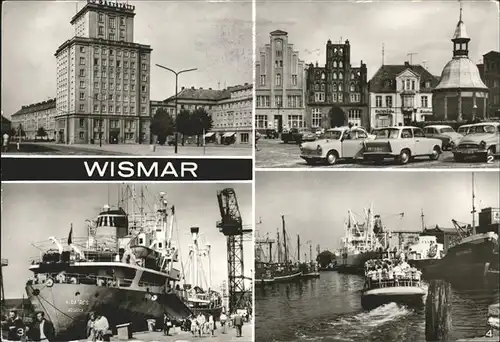 Wismar Mecklenburg Vorpommern HOG am Platz des Friedens Alter Schwede Reuterhaus am Markt Schiff "Albatros" Hafen / Wismar /Wismar Stadtkreis