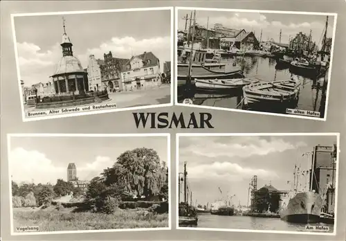 Wismar Mecklenburg Vorpommern Brunnen Alter Schwede Reuterhaus Hafen Schiff Vogelsang / Wismar /Wismar Stadtkreis