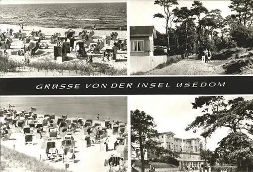 Usedom Strandleben Ferienhaeuser Hotel Promenade Kat. Usedom