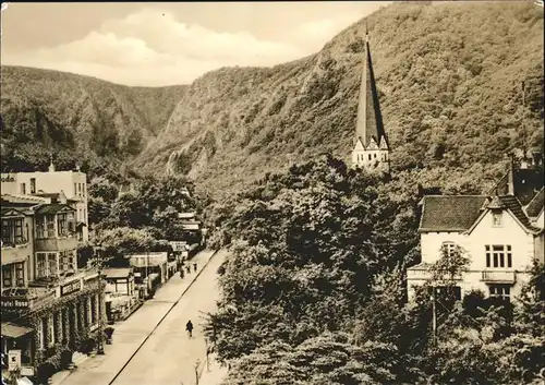 Thale Harz Hubertusstrasse Kirchturm Kat. Thale