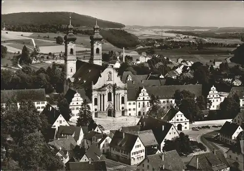 Zwiefalten Ortsansicht mit Muenster ehemalige Benediktiner Klosterkirche Kat. Zwiefalten