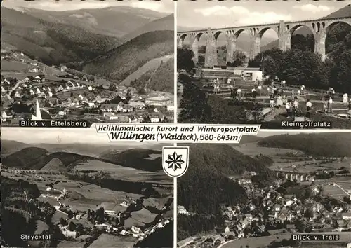 Willingen Sauerland Ettelsberg Strycktal Kleingolfplatz Viadukt Trais Kat. Willingen (Upland)