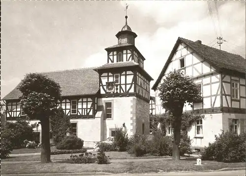 Altenburschla Fachwerkkirche Kat. Wanfried